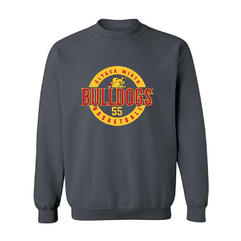 Ferris State - NCAA Women's Basketball : Alyssa Wirth - Classic Fashion Shersey Crewneck Sweatshirt Hoodie with Hem Detail Decorative Unique Ferris State - NCAA Women's Basketball : Alyssa Wirth - Classic Fashion Shersey Crewneck Sweatshirt Hoodie with Hem Detail Decorative Unique