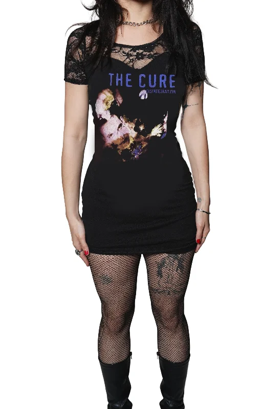 The Cure Lace Dress Crew Neckline Casual