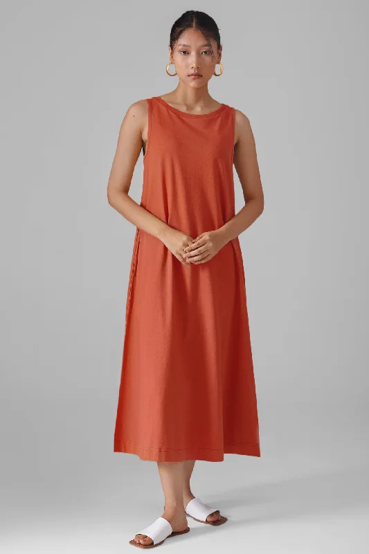 Sierra Pocket Dress : Tangerine Knit Tunics Cozy comfortable