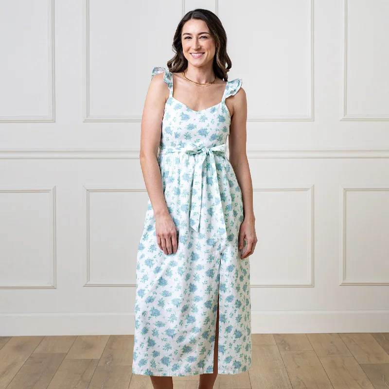 Linen Flutter Party Dress Tunics Prom sequined