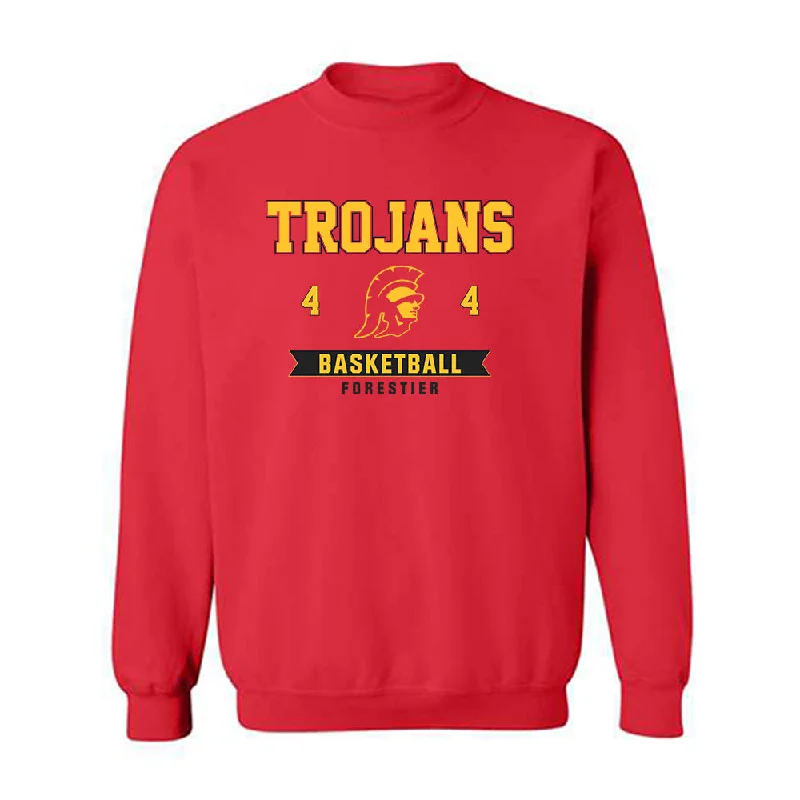USC - NCAA Women's Basketball : Rian Forestier - Classic Fashion Shersey Crewneck Sweatshirt Hoodie with Velcro Closure Adjustable Secure USC - NCAA Women's Basketball : Rian Forestier - Classic Fashion Shersey Crewneck Sweatshirt Hoodie with Velcro Closure Adjustable Secure