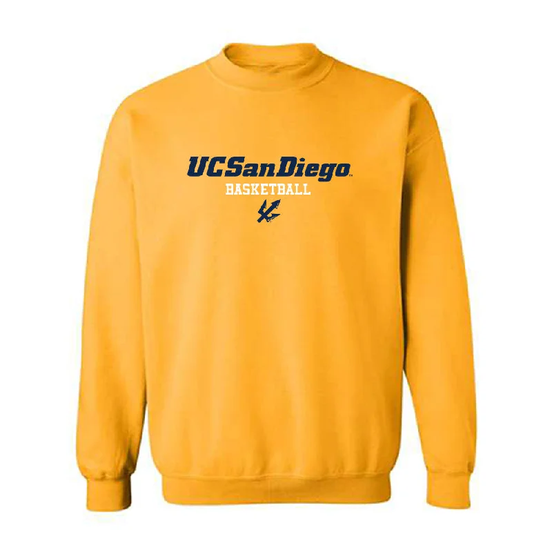 UCSD - NCAA Women's Basketball : Sumayah Sugapong - Classic Shersey Crewneck Sweatshirt Hoodie with Cuffed Sleeves Snug Secure UCSD - NCAA Women's Basketball : Sumayah Sugapong - Classic Shersey Crewneck Sweatshirt Hoodie with Cuffed Sleeves Snug Secure
