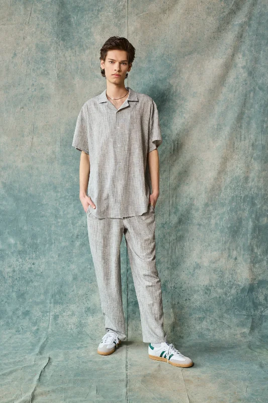 Gender-Neutral Column Pant (Oyster) Cozy Maternity Pants