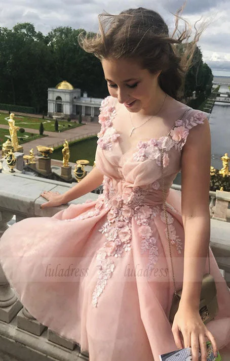 Elegant Homecoming Dresses,Pink Prom Dresses,Flower Prom Dress,Cute Party Dresses,Semi Formal Dresses Tunics Sophisticated sleek