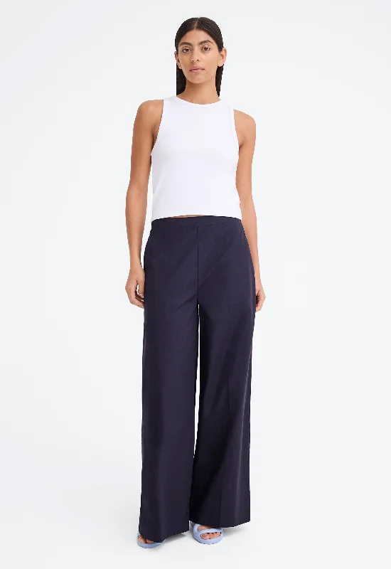 Briar Pant - Darkest Navy Comfy Zip-Up Pants