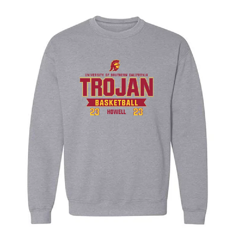 USC - NCAA Women's Basketball : Avery Howell - Classic Fashion Shersey Crewneck Sweatshirt Hoodie with Logo Branding Identity