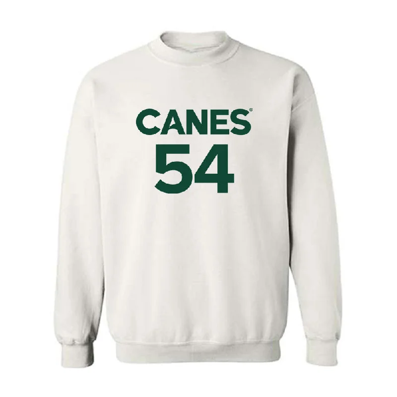 Miami - NCAA Women's Basketball : Sophia Zulich - Replica Shersey Crewneck Sweatshirt Hoodie with Double Zipper Versatile Adjustable