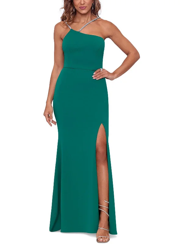 Petites Womens Embellised Long Evening Dress Tunics Versatile all-occasion