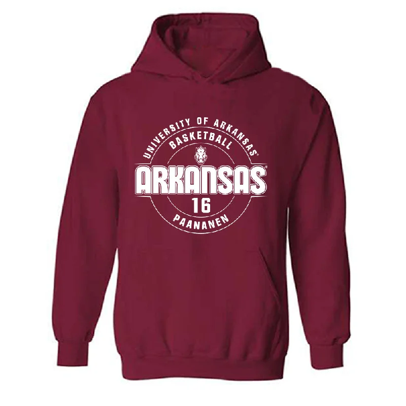 Arkansas - NCAA Women's Basketball : Pinja Paananen - Classic Fashion Shersey Hooded Sweatshirt Hoodie with Patch Decorative Personalized Arkansas - NCAA Women's Basketball : Pinja Paananen - Classic Fashion Shersey Hooded Sweatshirt Hoodie with Patch Decorative Personalized