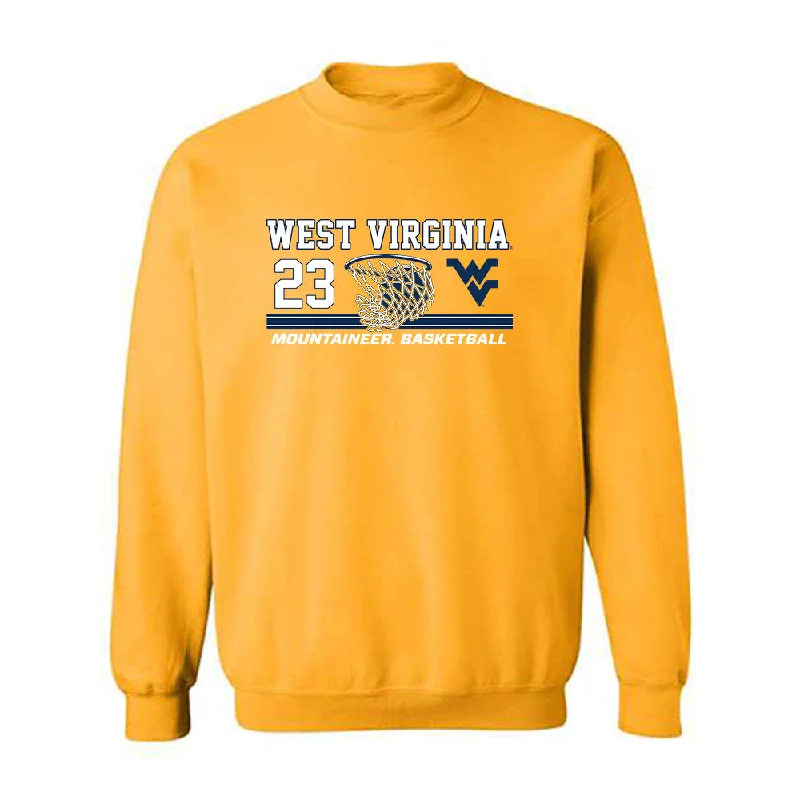 West Virginia - NCAA Women's Basketball : Jordan Thomas - Sports Shersey Crewneck Sweatshirt Hoodie with Pattern Geometric Abstract West Virginia - NCAA Women's Basketball : Jordan Thomas - Sports Shersey Crewneck Sweatshirt Hoodie with Pattern Geometric Abstract