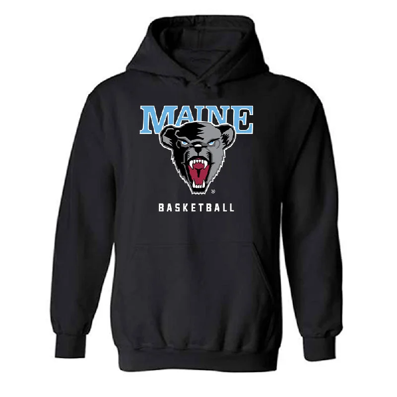 Maine - NCAA Women's Basketball : Sarah Talon - Classic Fashion Shersey Hooded Sweatshirt Hoodie with Frayed Bohemian Relaxed Maine - NCAA Women's Basketball : Sarah Talon - Classic Fashion Shersey Hooded Sweatshirt Hoodie with Frayed Bohemian Relaxed