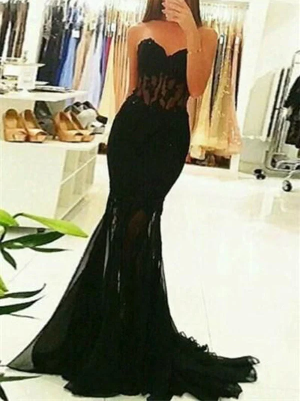 Fashion Sexy  Black Sweetheart Mermaid Party Dress,Custom Made Evening Dress, PDY0221 Tunics Chic elegant
