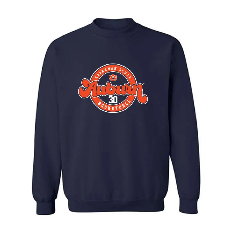 Auburn - NCAA Women's Basketball : Savannah Scott - Classic Fashion Shersey Crewneck Sweatshirt Hoodie with Button Classic Timeless