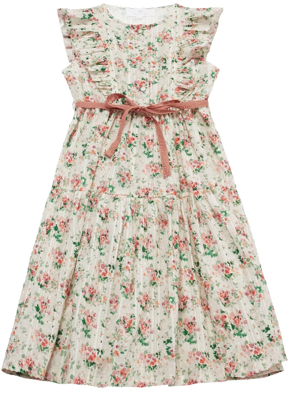 Bella pink flower dress by C'era Una Volta Tunics Exclusive limited