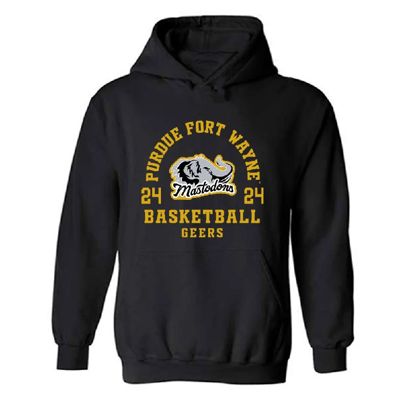 PFW - NCAA Women's Basketball : Madelyn Geers - Classic Fashion Shersey Hooded Sweatshirt Hoodie with Rolled Sleeves Casual Relaxed PFW - NCAA Women's Basketball : Madelyn Geers - Classic Fashion Shersey Hooded Sweatshirt Hoodie with Rolled Sleeves Casual Relaxed