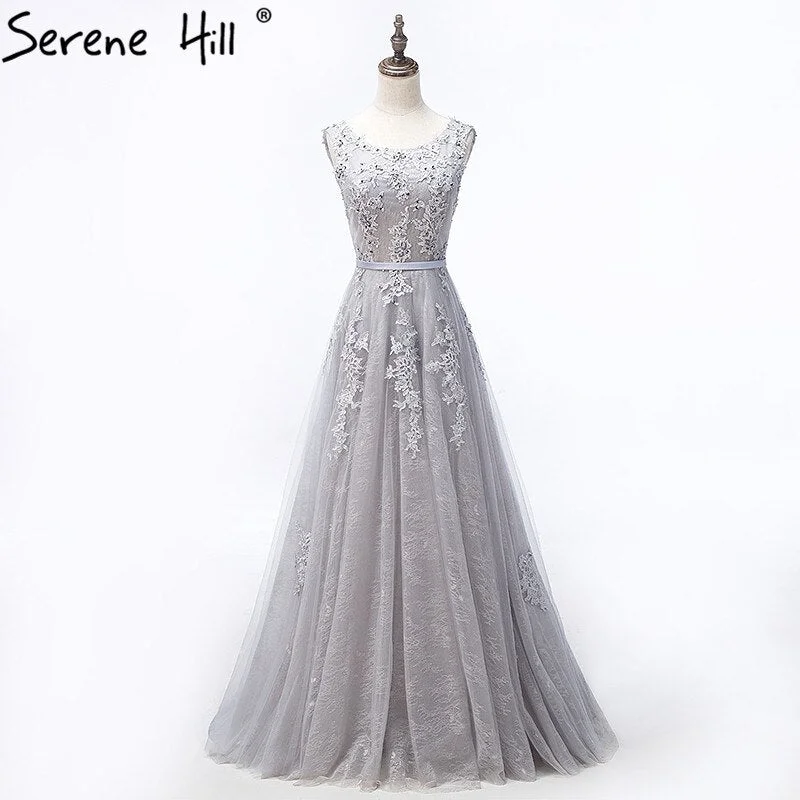 On Sale no return no refundSale Grey Sexy Backless Tulle A-Line Evening Gowns Beading Appliques Sleeveless Formal Party Dress 2025 Serene Hill HA2152 Tunics Yoga stretchy On Sale no return no refundSale Grey Sexy Backless Tulle A-Line Evening Gowns Beading Appliques Sleeveless Formal Party Dress 2025 Serene Hill HA2152 Tunics Yoga stretchy