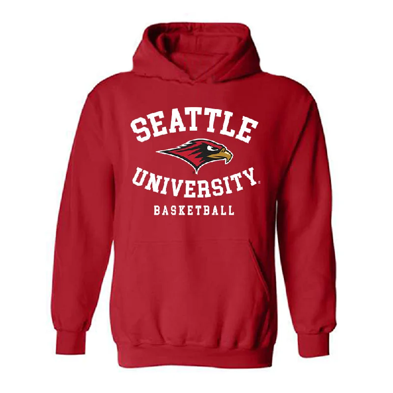 Seattle - NCAA Women's Basketball : Sydnie Rodriguez - Classic Shersey Hooded Sweatshirt Hoodie with Metallic Shiny Futuristic
