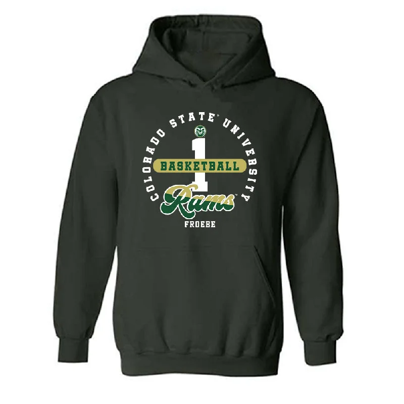 Colorado State - NCAA Women's Basketball : Kloe Froebe - Hooded Sweatshirt Hoodie with Print Artistic Unique Colorado State - NCAA Women's Basketball : Kloe Froebe - Hooded Sweatshirt Hoodie with Print Artistic Unique