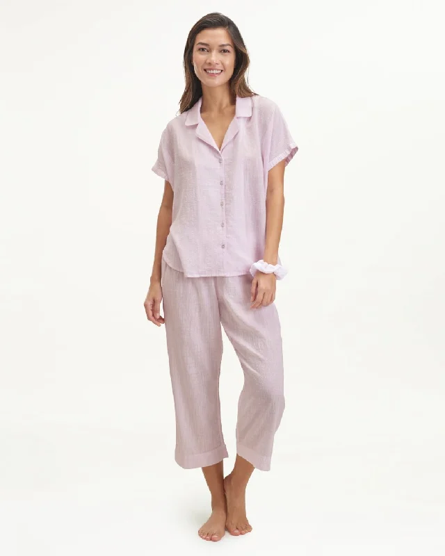 Bonnie Notch Collar Pant Set Cozy Maternity Pants