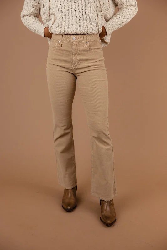 Sam High Rise Slim Bootcut Pants Warm Wool Trousers