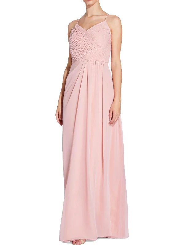 Camille Womens Pleated Prom Evening Dress Tunics Canvas sturdy