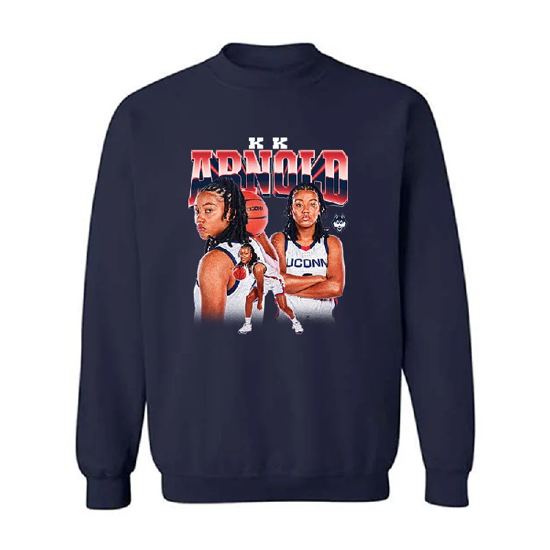 UConn - NCAA Women's Basketball : Kamorea Arnold - Crewneck Sweatshirt Hoodie with Fur Luxurious Winter UConn - NCAA Women's Basketball : Kamorea Arnold - Crewneck Sweatshirt Hoodie with Fur Luxurious Winter