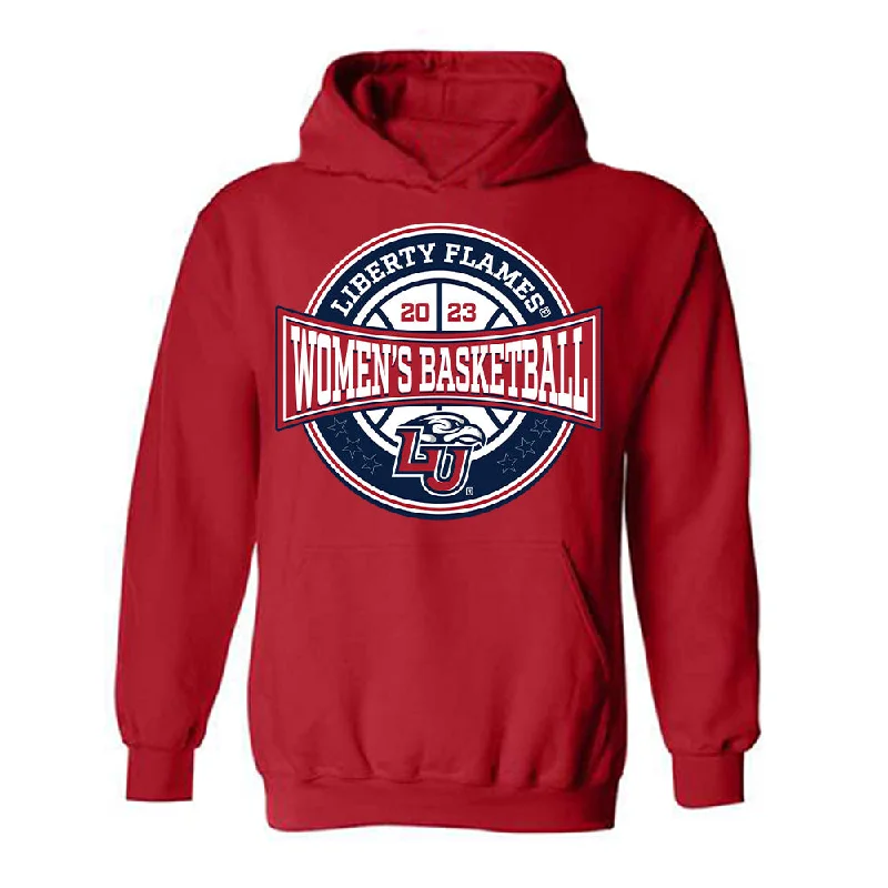 Liberty - NCAA Women's Basketball : Asia Boone - Sports Shersey Hooded Sweatshirt Hoodie with Elastic Cuffs Stretchable Comfortable Liberty - NCAA Women's Basketball : Asia Boone - Sports Shersey Hooded Sweatshirt Hoodie with Elastic Cuffs Stretchable Comfortable