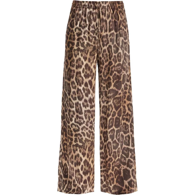 Stella McCartney animal print pajama style pants Elegant Silk Pants