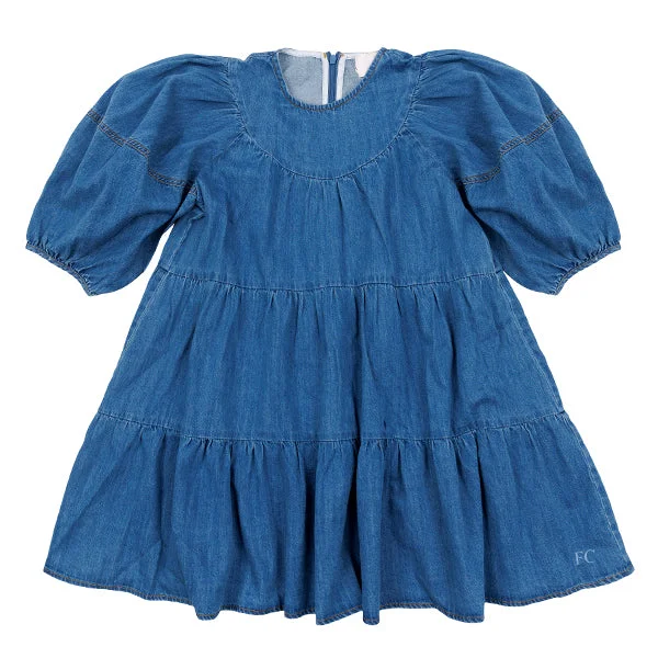 Full sleeves chambray smock dress by Steph Tunics Timeless classic