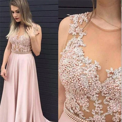 Pink A-line Prom Dress,Beaded Prom Dress,Sexy Party Dress,Custom Made Evening Dress PDY0295 Boat Neckline Classic Pink A-line Prom Dress,Beaded Prom Dress,Sexy Party Dress,Custom Made Evening Dress PDY0295 Boat Neckline Classic