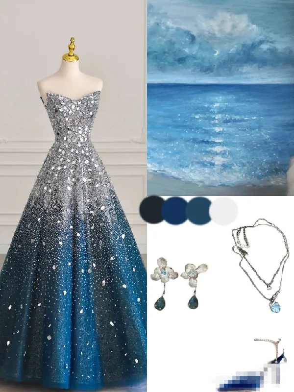Stunning Strapless Beading A-Line Long Formal Party Dress MD7475 Tunics Exclusive limited