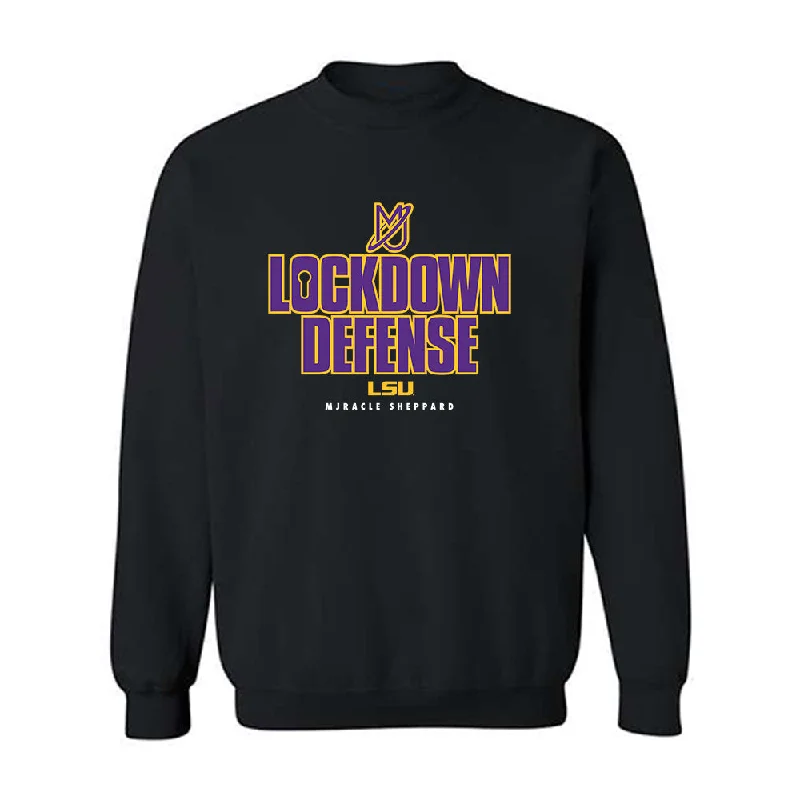 LSU - NCAA Women's Basketball : Mjracle Sheppard - Classic Shersey Crewneck Sweatshirt Hoodie with Drawstring Waist Adjustable Fitted