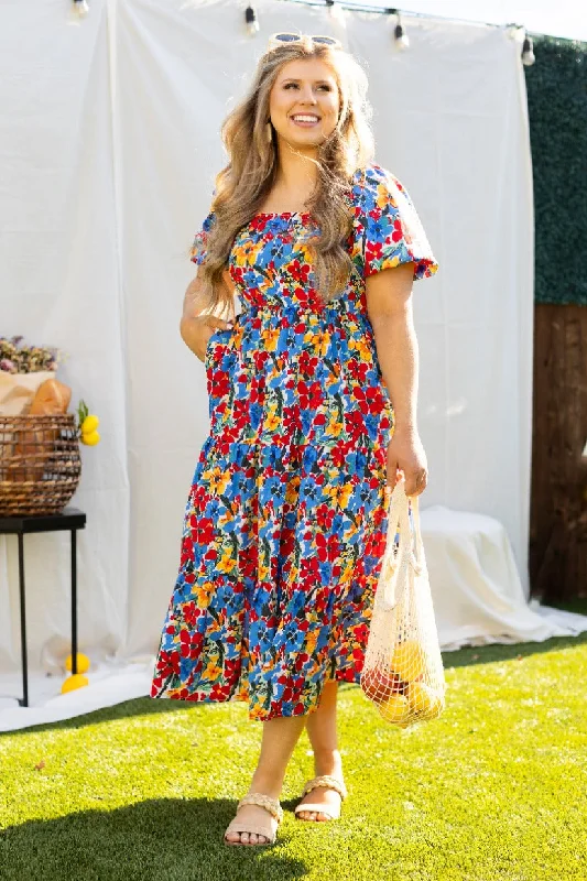 The Elizabeth Floral Dress Tunics Cozy soft