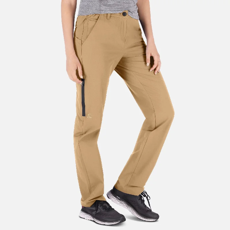 Women's Adventure Pants (Beige) Cozy Full-Length Pants