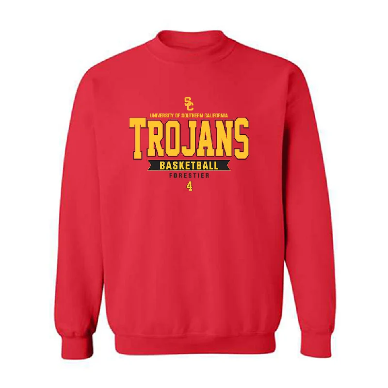 USC - NCAA Women's Basketball : Rian Forestier - Classic Fashion Shersey Crewneck Sweatshirt Hoodie with High-Low Hem Asymmetrical Trendy