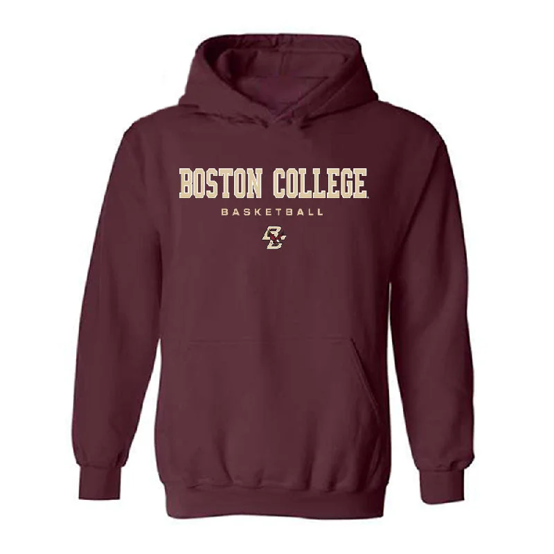 Boston College - NCAA Women's Basketball : Athena Tomlinson - Classic Shersey Hooded Sweatshirt Hoodie with Frayed Bohemian Relaxed Boston College - NCAA Women's Basketball : Athena Tomlinson - Classic Shersey Hooded Sweatshirt Hoodie with Frayed Bohemian Relaxed