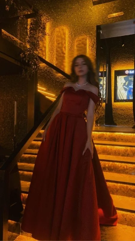 Wine Red Off Shoulder A-Line Long Formal Party Dress Evening Gown MD7783 Tunics Lace romantic Wine Red Off Shoulder A-Line Long Formal Party Dress Evening Gown MD7783 Tunics Lace romantic