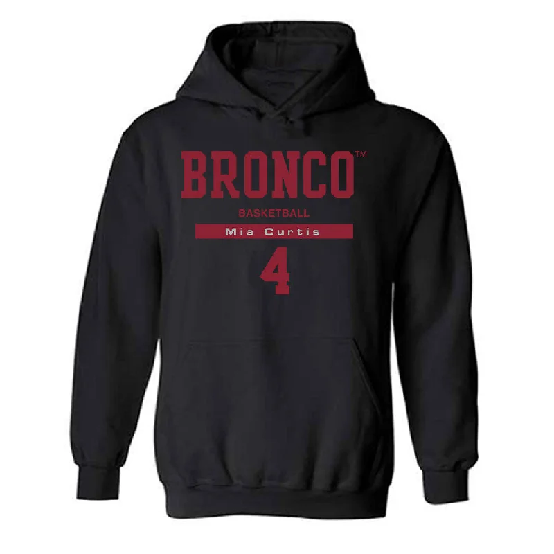 SCU - NCAA Women's Basketball : Mia Curtis - Classic Fashion Shersey Hooded Sweatshirt Hoodie Jacket Zipper Layering