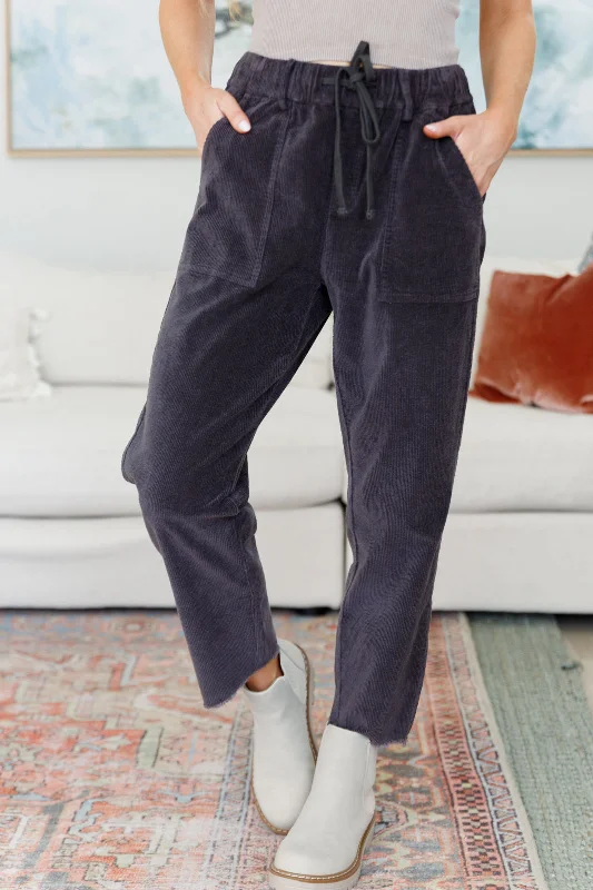 Hazel Blues® |  Less Confused Corduroy Pants Comfortable Jogging Pants