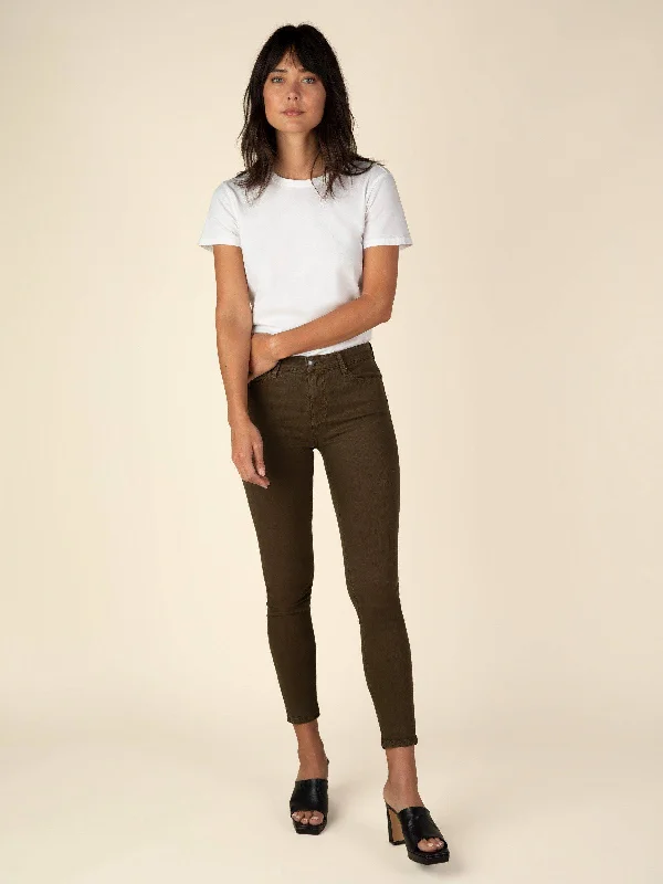 Perfect 4 Pocket Pants (Dark Olive) Slim-Fit Leggings