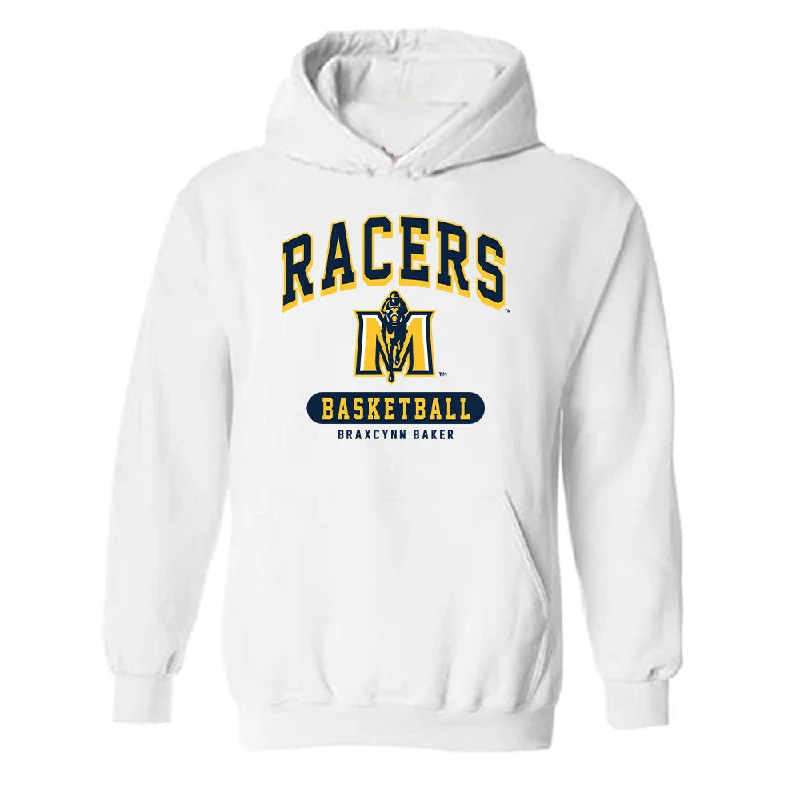 Murray State - NCAA Women's Basketball : Braxcynn Baker - Classic Fashion Shersey Hooded Sweatshirt Hoodie with Hem Detail Decorative Unique