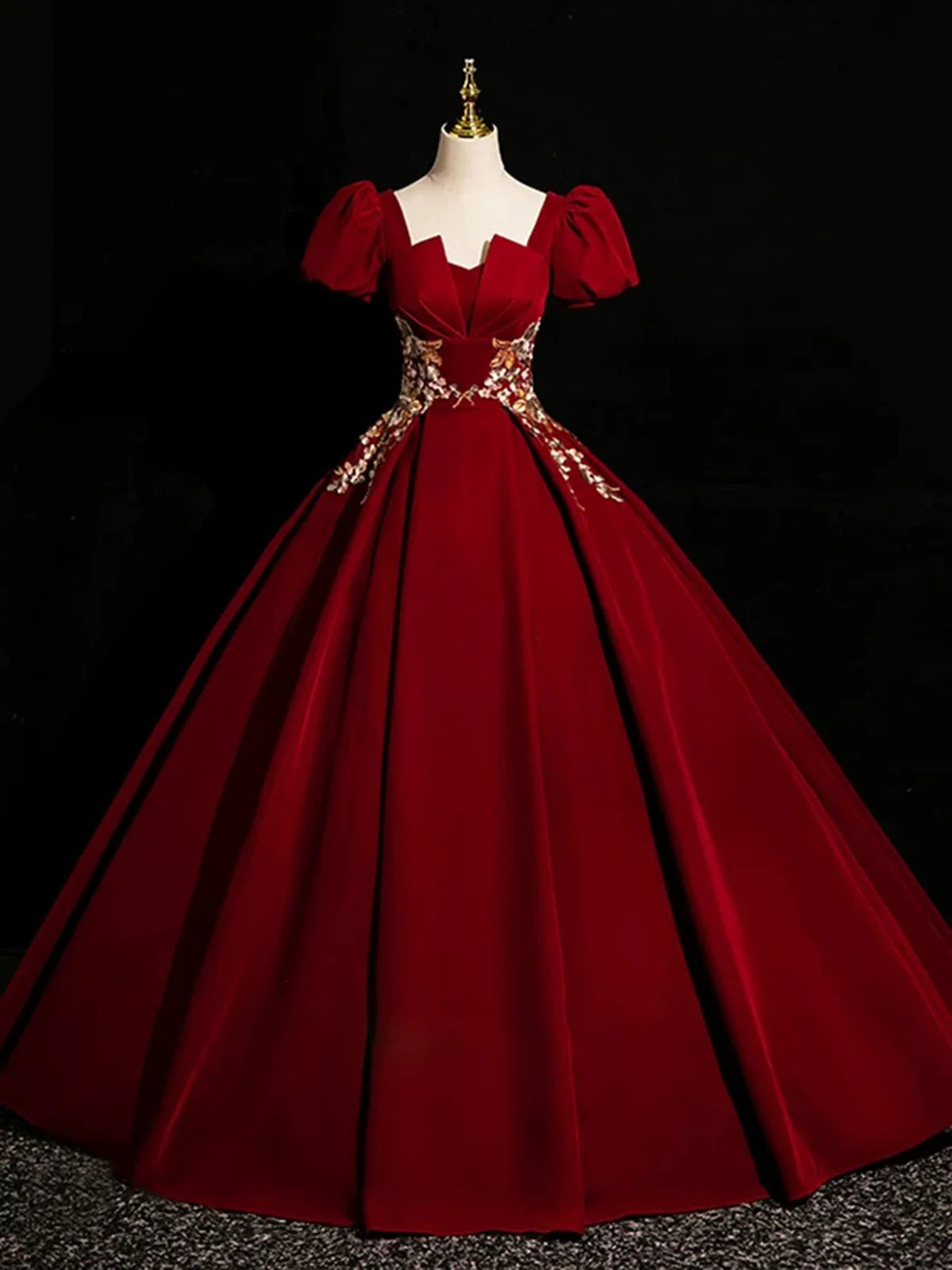 Wine Red Satin Short Sleeves Prom Dress, Wine Red Satin Party Dress MD7611 Tunics Satin smooth Wine Red Satin Short Sleeves Prom Dress, Wine Red Satin Party Dress MD7611 Tunics Satin smooth
