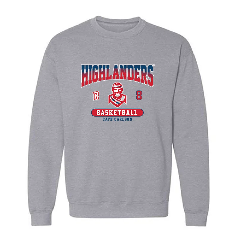 Radford - NCAA Women's Basketball : Cate Carlson - Classic Fashion Shersey Crewneck Sweatshirt Hoodie with Slit Hem Functional Movement