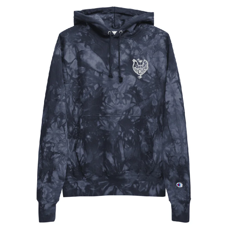 DWC Logo Tie-Dyed Hoodie Hoodie with Strings Custom Fit Adjustable