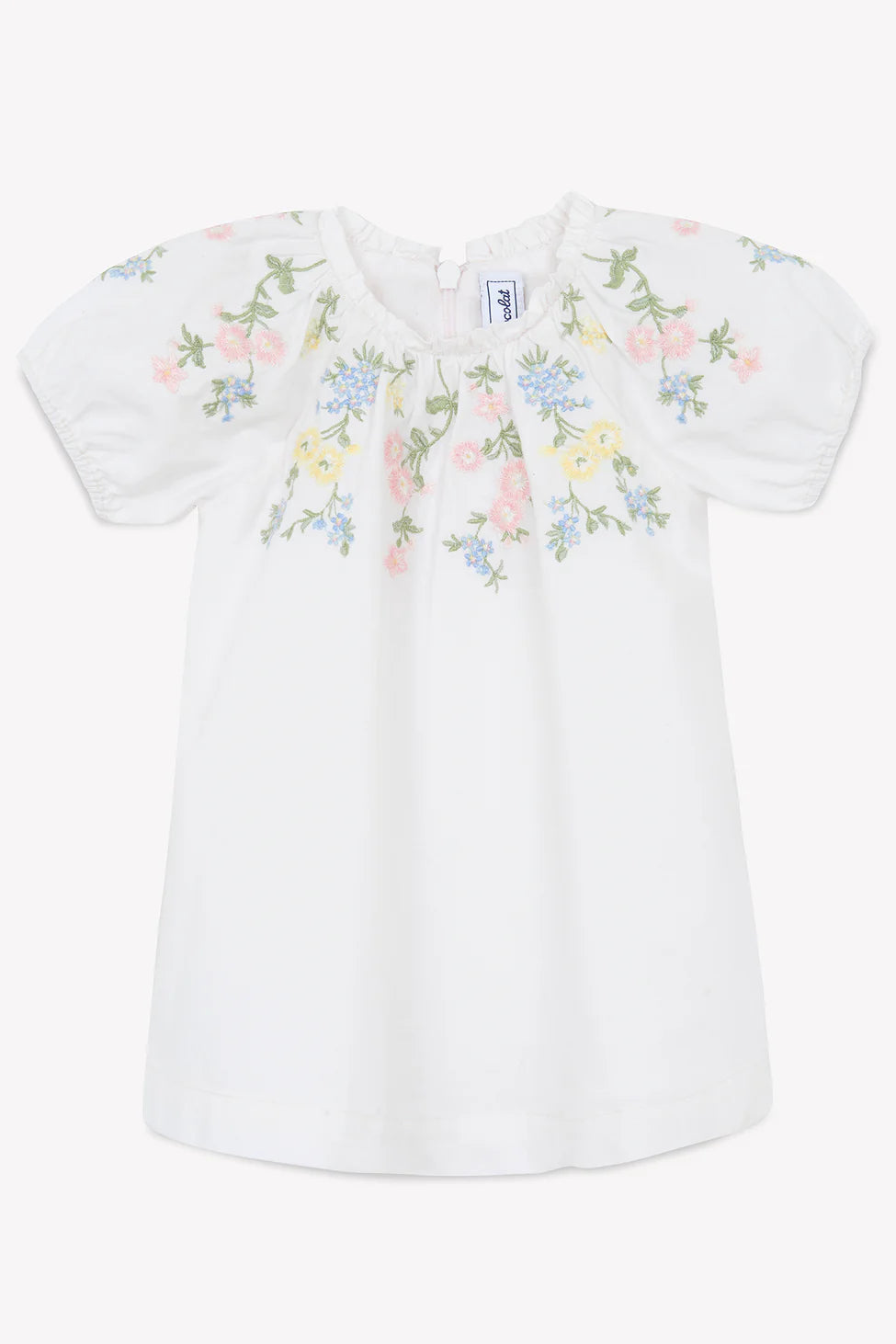 Rose embroidered dress by Tartine Et Chocolat Shift Classic Vintage