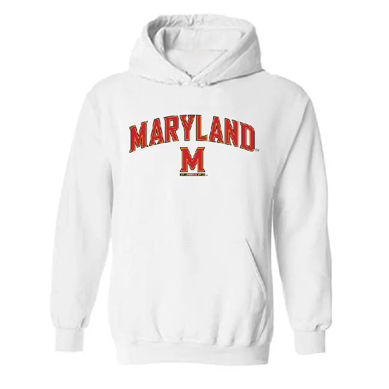 Maryland - NCAA Women's Basketball : Kyndal Walker - Classic Shersey Hooded Sweatshirt Hoodie with Tied Waist Feminine Flattering