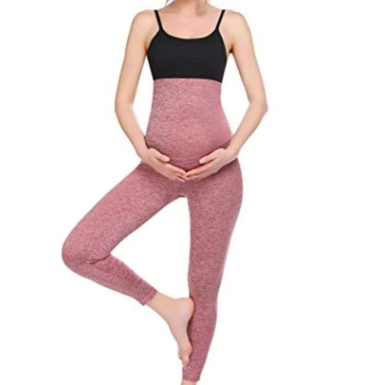 Women's Tight-fitting Maternity Yoga  Pants Slim Fit Casual Pants