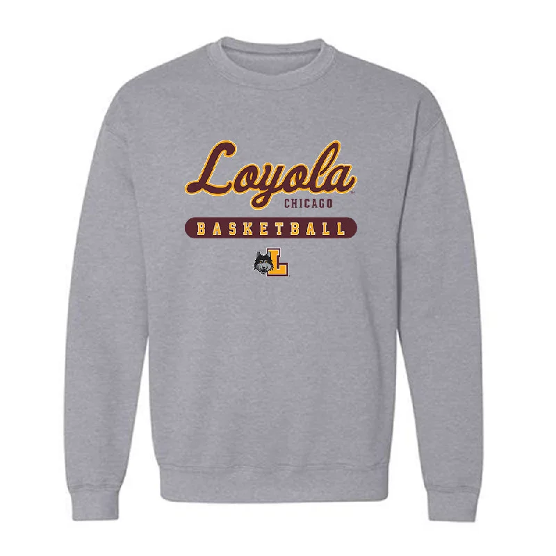 Loyola - NCAA Women's Basketball : Alexa Kinas - Classic Shersey Crewneck Sweatshirt Hoodie with Slim Fit Tailored Modern Loyola - NCAA Women's Basketball : Alexa Kinas - Classic Shersey Crewneck Sweatshirt Hoodie with Slim Fit Tailored Modern