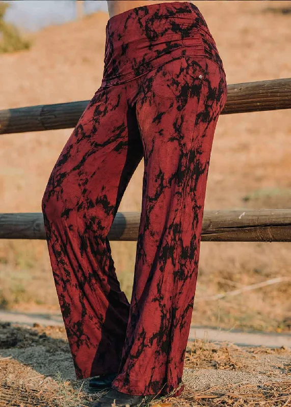Belladonna Pants in Tie-Dye Hemp Cozy Fitted Pants