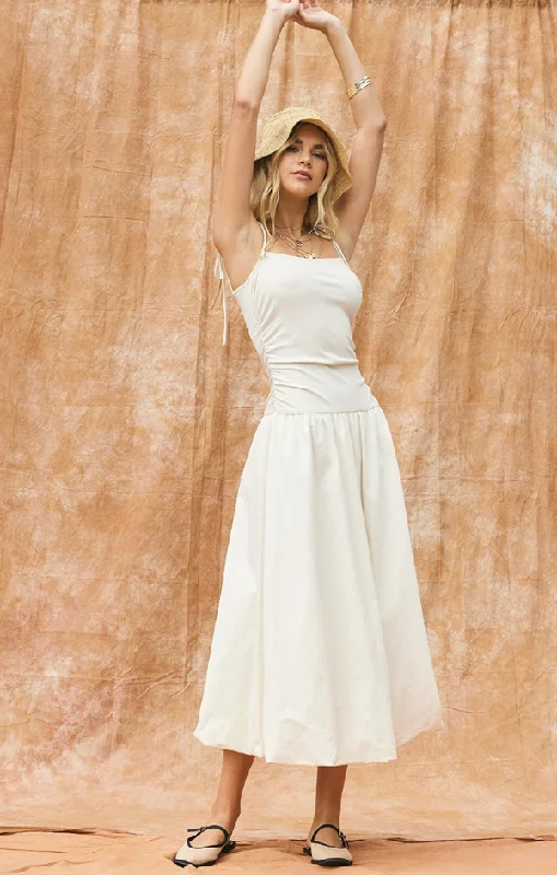 Mix and Match Midi Puff Dress Tunics Versatile all-occasion